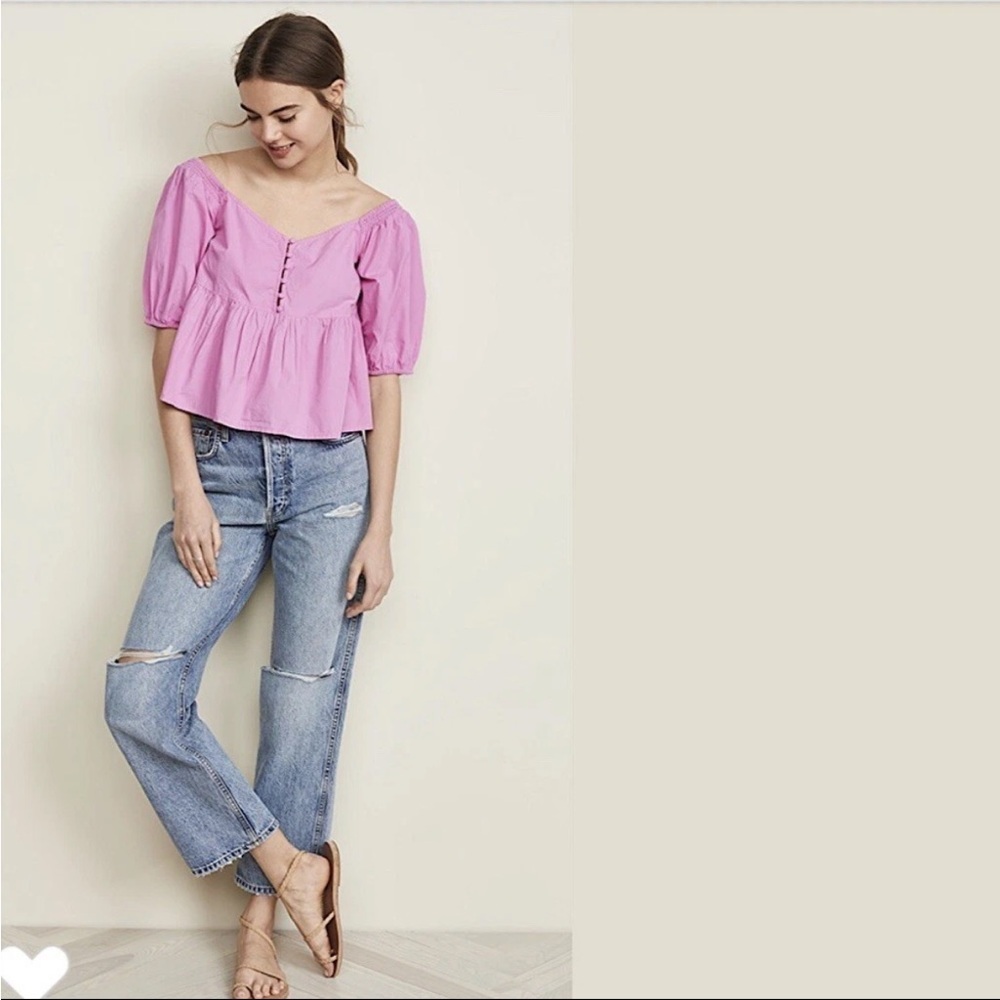 Free People Veronica Sweetheart Blouse - Picture 4 of 11